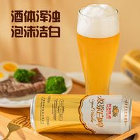 燕京啤酒 12度德式原浆白啤 500ml×4听 整箱装