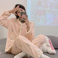 Ruoshion 若昕 情侣珊瑚绒睡衣套装 2022shrqclj
