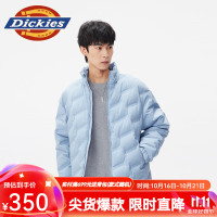 dickies压纹羽绒服 男女时尚百搭保暖外套上衣10916 浅灰蓝 XXL 充绒量:202g