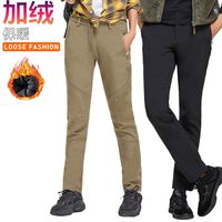 Polar Fire 极地火 户外男女款冲锋裤冬季保暖软壳裤防寒修身直筒裤情侣长裤