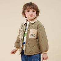 秋冬男童夹棉加厚保暖外套洋气童装儿童小男孩秋宝宝夹克洋气开衫
