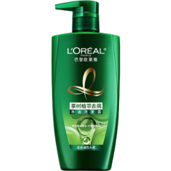 L'OREAL PARIS 巴黎欧莱雅 欧莱雅美发茶树植萃500ml去头屑控油男女洗发水露持久留香