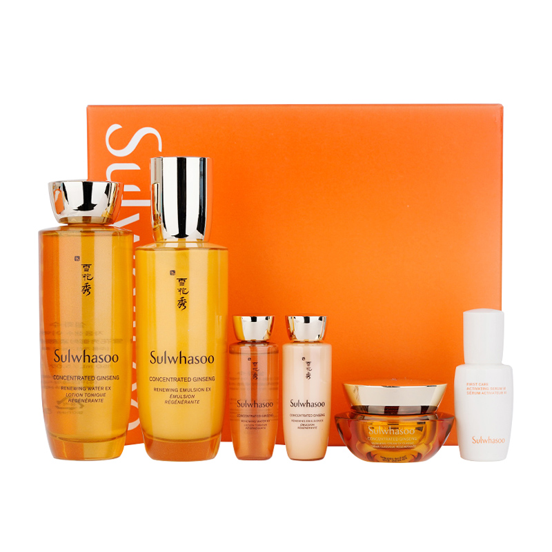 雪花秀(Sulwhasoo)御时紧颜套盒人参水乳套盒补水保湿修复滋润去黄男