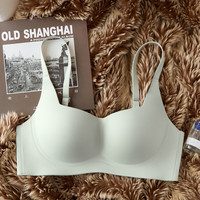 Glambody MAGIC NATURAL LINE无痕内衣女小胸聚拢收副乳防下垂秋冬上托显大背心式文胸682359 灰绿色 L（适合80AB）