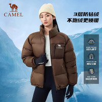 CAMEL 骆驼 石墨烯防泼水保暖面包服 A34CF00804，白玉粉/幻影黑，男 XS