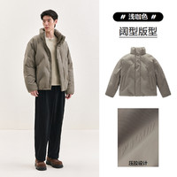 PEACEBIRD 太平鸟 男装 面包服男短款冬廓形羽绒服