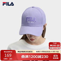 FILA 斐乐款棒球帽2024冬季休闲运动帽遮阳帽鸭舌帽