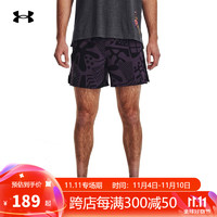 安德玛（Under Armour）春夏In Peace男子跑步运动短裤1377048 001 L