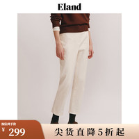 ELAND衣恋休闲裤女美拉德小脚裤版型合身细腿微锥形裤子 卡其色(35)Beige S