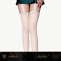 SK「夜蔷薇」丝袜女超薄款黑丝性感吊带袜过膝袜纯欲防勾丝连裤袜 均码