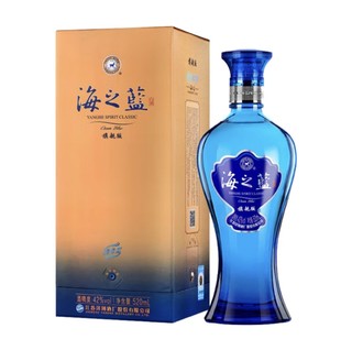 YANGHE 洋河 海之蓝 蓝色经典 42%vol 浓香型白酒 520ml 单瓶装