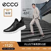 爱步（ECCO）休闲皮鞋男鞋 男士商务休闲鞋软底雕花皮鞋正装鞋 混动防水524764 磁石灰52476401308 43