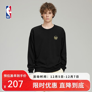 NBA 官方勇士黑金系列长袖卫衣 金州勇士（黑色） 2XL