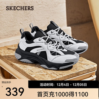 斯凯奇（Skechers）漫月鞋女士舒适缓震休闲鞋复古慢跑鞋运动户外鞋休闲鞋177590 黑色/白色/灰色/BKWG 39 偏大选小半码