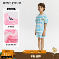 TEENIE WEENIE Kids小熊童装24夏季男女童海滩风舒适透气套装 蓝色-裤子 110cm