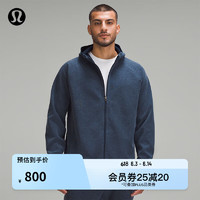 lululemon丨GridLiner 男士抓绒拉链连帽衫 LM3CZ4S 深蓝色 M