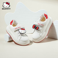 凯蒂猫 Hello Kitty 童鞋女童板鞋2024春季女孩校园休闲鞋儿童运动鞋 米红 31码