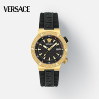 VERSACE 范思哲 手表男瑞士手表高奢日历视窗夜光VE8G00324 闪耀黑金 43mm 24年春夏系列