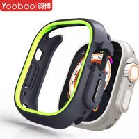 百亿补贴：Yoobao 羽博 适用苹果ultra2手表保护套半包双色iwatch9软壳s9/8/7/6镂空5