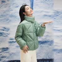 限尺码：QS 秸熙 女士通勤羽绒服 立领短外套
