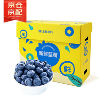 京鲜生 云南蓝莓18mm+大果 8盒装 约125g/盒 新产季水果礼盒