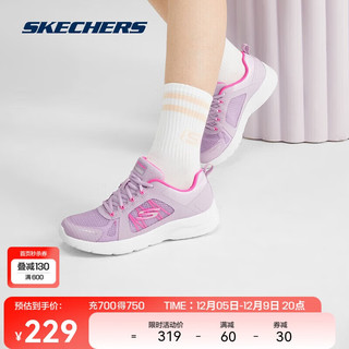 SKECHERS 斯凯奇 女鞋冬季网布透气休闲鞋时尚百搭舒适运动鞋