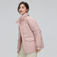 雪中飞2024秋冬女士羽绒服短款立领小个子显高多色舒适温柔暖 175/96A