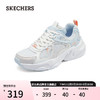 SKECHERS 斯凯奇 女款时尚绑带运动鞋117368 橙色/WBOR 35.5