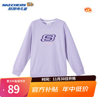 移动端、京东百亿补贴：SKECHERS 斯凯奇 童装男女童春秋季休闲上衣卫衣运动舒适儿童套头衫L324K078