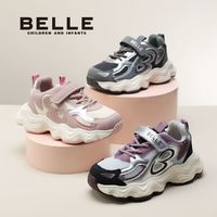 百亿补贴：BeLLE 百丽 儿童运动鞋男女童2024秋冬新款时尚休闲百搭跑步鞋