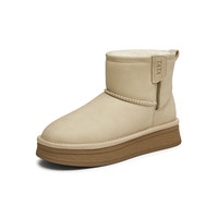 TATA他她暖暖靴冬季加绒雪地靴女靴厚底短靴保暖棉鞋WDX26DD4 40