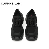 DAPHNE LAB DAPHNELAB方糖德比鞋2024新款厚底增高休闲鞋大头鞋