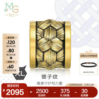 Chow Sang Sang 周生生 黄金转运珠 Charme XL酷黑 足金锁子纹串珠 93841C定价