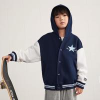 CONVERSE 匡威 24秋季新品匡威儿童外套夹克棒球服连帽开衫外套童装商场同款