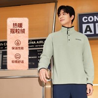 SKECHERS 斯凯奇 24年秋冬运动卫衣男半开胸口户外服男式卫衣外套