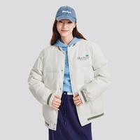 SKECHERS 斯凯奇 24年冬羽绒服男女款质感刺绣羽绒服女时尚棒球服