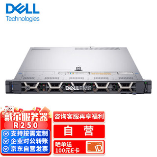 DELL 戴尔 服务器主机dell R250 机架式单路服务器ERP R250至强E-2336 2.9G 6C丨16G内存丨2T硬盘