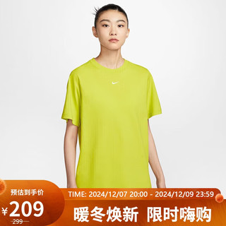 NIKE 耐克 运动T恤女子宽松SPORTSWEAR短袖FD4150-357绿XL