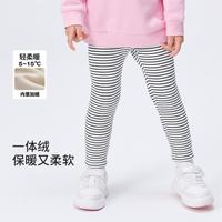 加绒波点女童长裤儿童裤子打底裤小童宝宝裤子冬款温暖可爱甜美