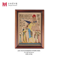 上海博物馆 埃及展创意磁吸冰箱贴木质旋转磁力纪念品周边生日礼物