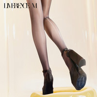 涞觅「香草果冻」极光油亮网纱无缝丝袜女薄款性感无痕打底连裤袜