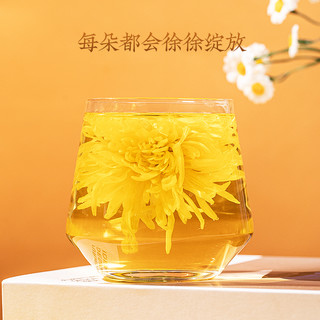 花茗韵 菊花金丝皇菊贡菊泡水喝火正品去菊花特大级大菊花一朵一杯50包装