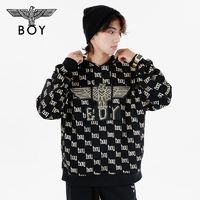 百亿补贴：BOY LONDON 情侣款秋冬烫金满印连帽时尚卫衣 N04018