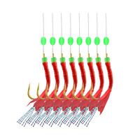 梦达 虾皮串钩钓组鱼钩翘嘴仿生串钩
