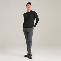 雅戈尔（YOUNGOR）毛衫男翻领羊毛羊绒混纺面料绒面丰满 保暖舒适城市轻户外 深绿 105cm