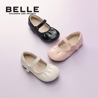 百亿补贴：BeLLE 百丽 女童皮鞋小童春秋英伦风洋气甜美玛丽珍百搭女宝宝公主鞋单鞋