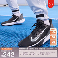 耐克（NIKE）PRECISION 7男子实战篮球鞋冬季抗扭低帮透气FN4322 005黑/白/铁灰/烟灰 43