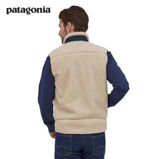 巴塔哥尼亚（Patagonia）男士羊羔绒背心摇粒绒抓绒衣马甲Classic Retro-X Vest 23048 NAT XXL