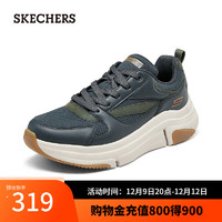 SKECHERS 斯凯奇 男士绑带休闲运动鞋118067 炭灰色CCL 46