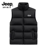 JEEP SPIRIT JEEP吉普马甲男士加厚休闲新款立领棉服轻薄外套背心大码坎肩